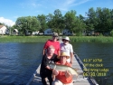 Here's another muskie off one of our docks